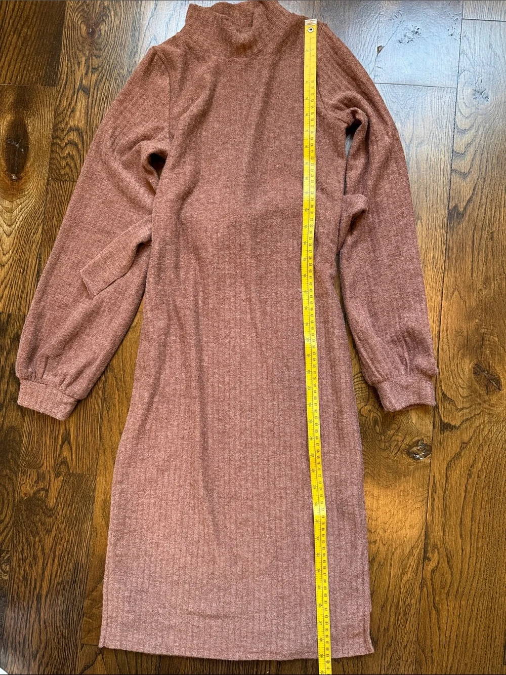 Ivy City Co. Mini 11/12 brown fall sweater dress